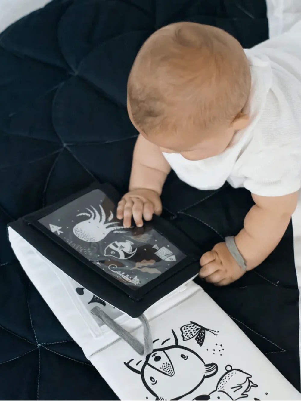 NWOT The Wee Gallery Tummy Time Gallery with Mirror